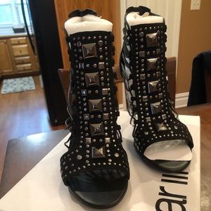 Bar III peep toe heels